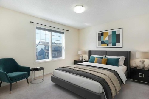 160 Panamount Way Nw, Calgary, AB - Indoor Photo Showing Bedroom