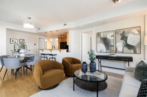 505-836 15 Avenue Sw, Calgary, AB - Indoor Photo Showing Living Room