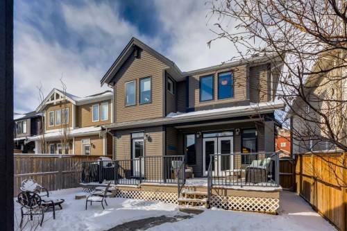 306 Cooperstown Common Sw, Airdrie, AB - Outdoor With Deck Patio Veranda