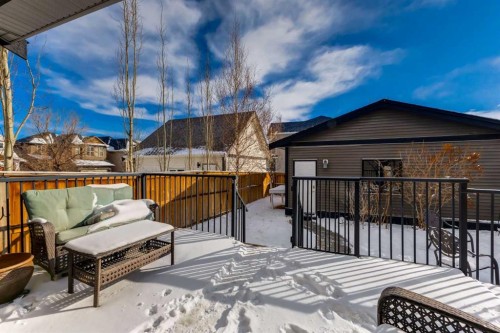 306 Cooperstown Common Sw, Airdrie, AB - Outdoor With Deck Patio Veranda With Exterior