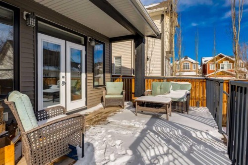 306 Cooperstown Common Sw, Airdrie, AB - Outdoor With Deck Patio Veranda With Exterior