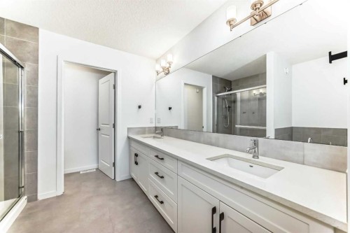 64 Masters Row Se, Calgary, AB - Indoor Photo Showing Bathroom