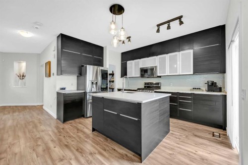 19 Bridleridge Green Sw, Calgary, AB - Indoor Photo Showing Kitchen With Upgraded Kitchen