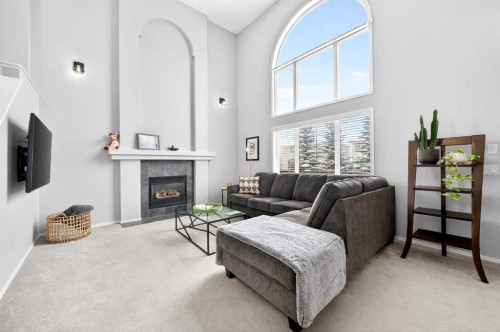 60 Citadel Ridge Close Nw, Calgary, AB - Indoor With Fireplace