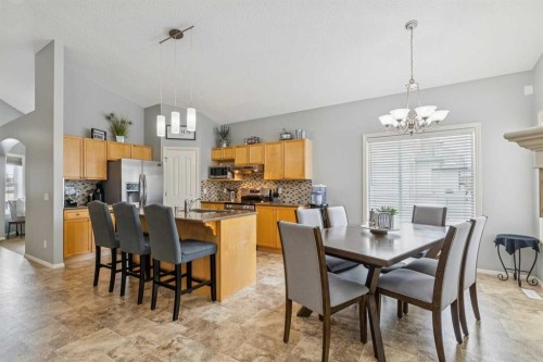 328 Cove Road, Chestermere, AB - Indoor Photo Showing Dining Room