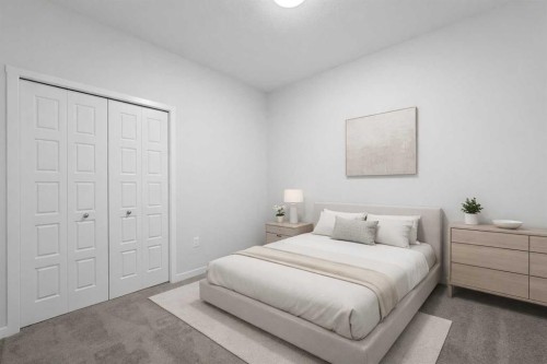 3205-220 Seton Grove Se, Calgary, AB - Indoor Photo Showing Bedroom