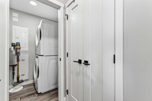 401-150 Shawnee Square Sw, Calgary, AB - Indoor Photo Showing Laundry Room