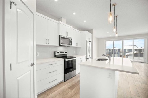 507 Lucas Boulevard Nw, Calgary, AB - Indoor Photo Showing Kitchen With Stainless Steel Kitchen With Upgraded Kitchen