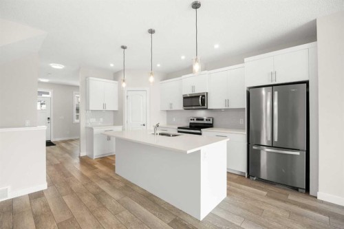 507 Lucas Boulevard Nw, Calgary, AB - Indoor Photo Showing Kitchen With Stainless Steel Kitchen With Upgraded Kitchen