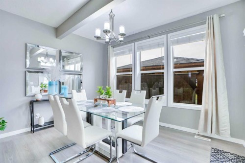 100 Redstone Parade Ne, Calgary, AB - Indoor Photo Showing Dining Room