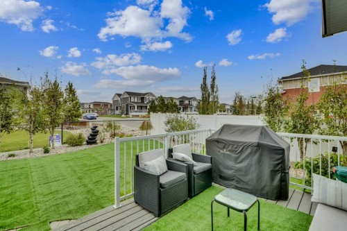 100 Redstone Parade Ne, Calgary, AB - Outdoor With Deck Patio Veranda