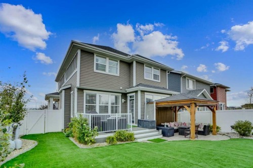 100 Redstone Parade Ne, Calgary, AB - Outdoor With Deck Patio Veranda