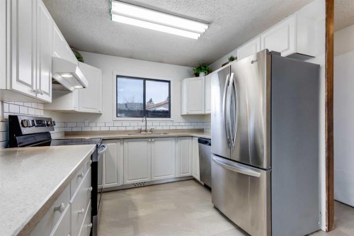 21 Mountain Circle Se, Airdrie, AB - Indoor Photo Showing Kitchen With Stainless Steel Kitchen