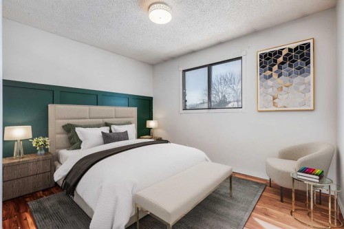 21 Mountain Circle Se, Airdrie, AB - Indoor Photo Showing Bedroom