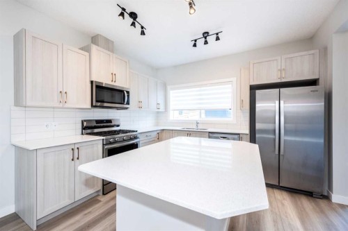 568 Legacy Circle Se, Calgary, AB - Indoor Photo Showing Kitchen With Stainless Steel Kitchen With Double Sink