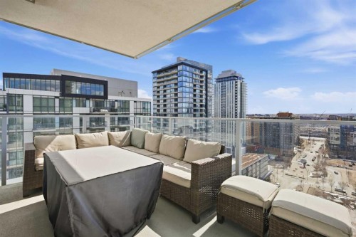 1606-519 Riverfront Avenue Se, Calgary, AB - Outdoor With Deck Patio Veranda With Exterior