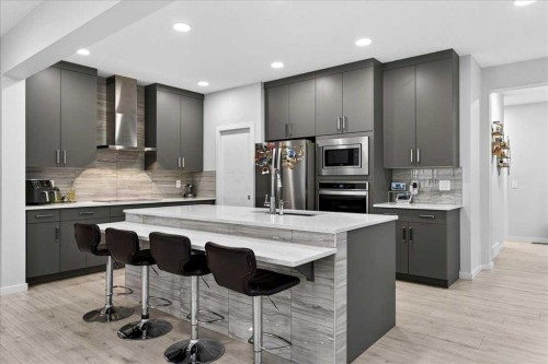 318 Walcrest Way Se, Calgary, AB - Indoor Photo Showing Kitchen With Upgraded Kitchen