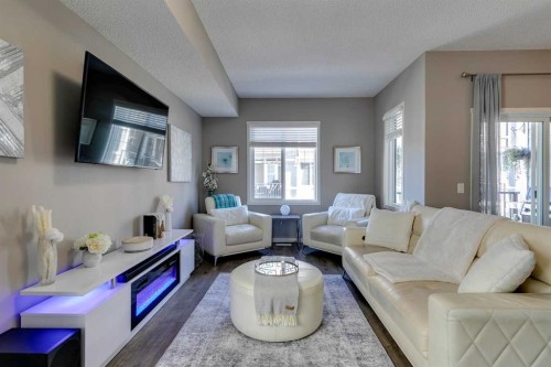 510 Nolanlake Villas Nw, Calgary, AB - Indoor Photo Showing Living Room