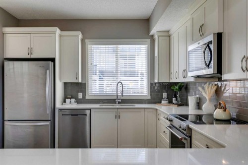 510 Nolanlake Villas Nw, Calgary, AB - Indoor Photo Showing Kitchen With Stainless Steel Kitchen With Upgraded Kitchen