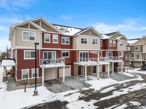 309 Skyview Ranch Grove Ne, Calgary, AB - Outdoor With Balcony With Facade