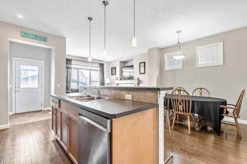 280 Copperstone Gardens Se, Calgary, AB - Indoor Photo Showing Kitchen With Double Sink With Upgraded Kitchen