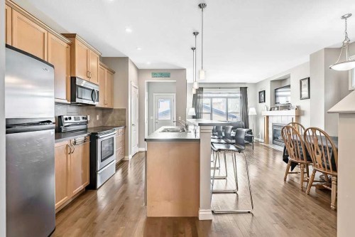 280 Copperstone Gardens Se, Calgary, AB - Indoor Photo Showing Kitchen With Stainless Steel Kitchen With Upgraded Kitchen