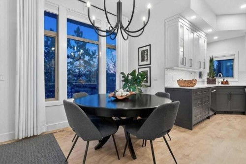 55 Cougar Plateau Circle Sw, Calgary, AB - Indoor Photo Showing Dining Room