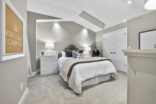 55 Cougar Plateau Circle Sw, Calgary, AB - Indoor Photo Showing Bedroom