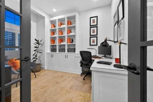 55 Cougar Plateau Circle Sw, Calgary, AB - Indoor Photo Showing Office