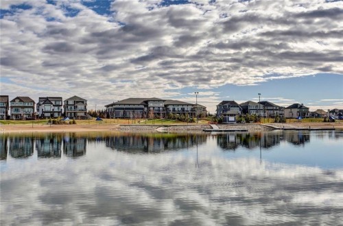3104-11 Mahogany Row Se, Calgary, AB - Outdoor With Body Of Water With View