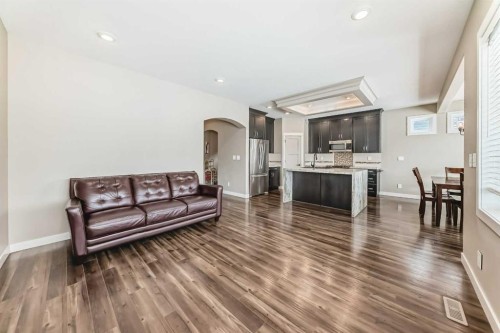153 Van Slyke Way, Red Deer, AB - Indoor Photo Showing Living Room