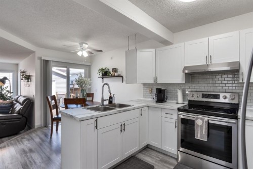 303 Coventry Close Ne, Calgary, AB - Indoor Photo Showing Kitchen With Double Sink