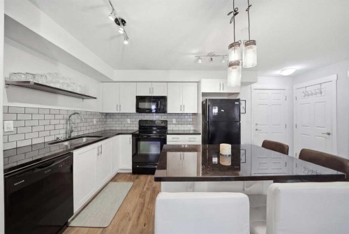 2208-99 Copperstone Park Se, Calgary, AB - Indoor Photo Showing Kitchen With Double Sink With Upgraded Kitchen