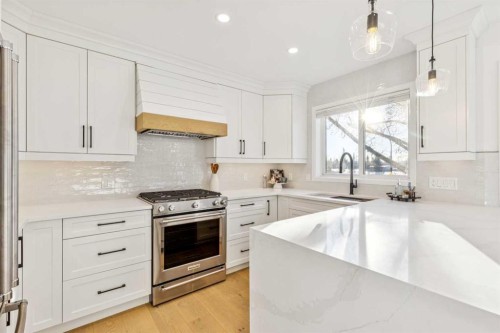 5 Mckenzie Lake Point Se, Calgary, AB - Indoor Photo Showing Kitchen With Upgraded Kitchen