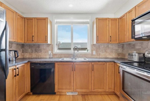 66 Auburn Bay Crescent Se, Calgary, AB - Indoor Photo Showing Kitchen With Double Sink