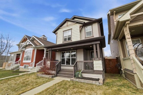 66 Auburn Bay Crescent Se, Calgary, AB - Outdoor With Deck Patio Veranda With Facade