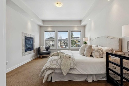 25 Mahogany Square Se, Calgary, AB - Indoor Photo Showing Bedroom