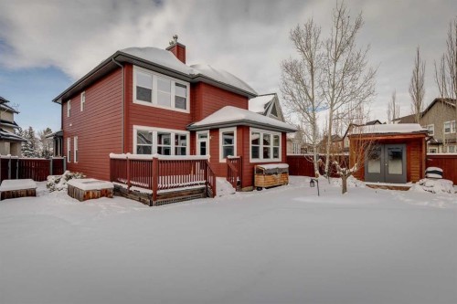 25 Mahogany Square Se, Calgary, AB - Outdoor With Deck Patio Veranda