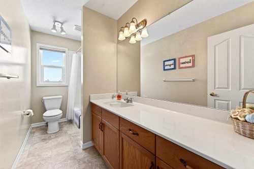 219 Hidden Ranch Circle Nw, Calgary, AB - Indoor Photo Showing Bathroom