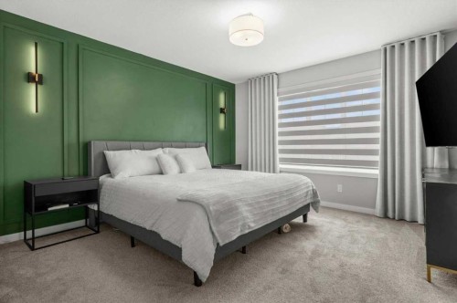 243 Silver Spruce Grove Sw, Calgary, AB - Indoor Photo Showing Bedroom