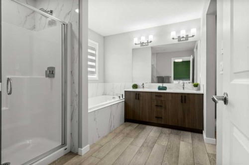 243 Silver Spruce Grove Sw, Calgary, AB - Indoor Photo Showing Bathroom