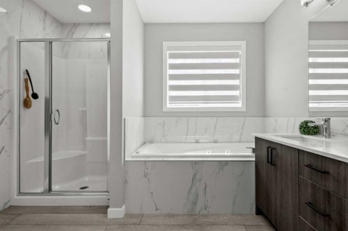 243 Silver Spruce Grove Sw, Calgary, AB - Indoor Photo Showing Bathroom