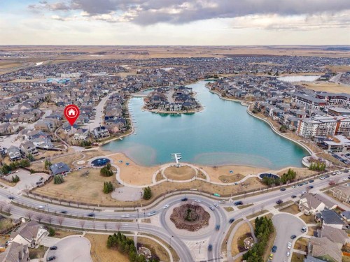 151 Mahogany Bay Se, Calgary, AB - Outdoor With Body Of Water With View