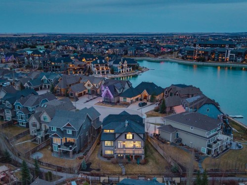 151 Mahogany Bay Se, Calgary, AB - Outdoor With Body Of Water With View