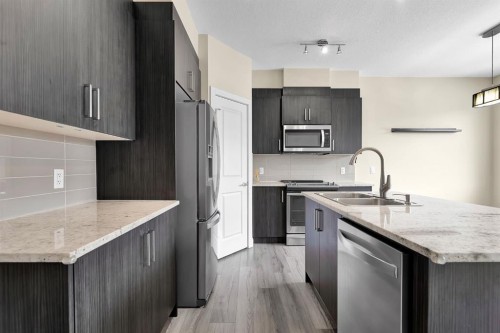 249 Sage Hill Grove Nw, Calgary, AB - Indoor Photo Showing Kitchen With Double Sink With Upgraded Kitchen