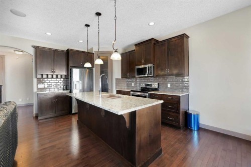 282 Pantego Terrace Nw, Calgary, AB - Indoor Photo Showing Kitchen With Stainless Steel Kitchen With Double Sink With Upgraded Kitchen