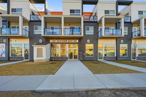 2216-151 Skyview Bay Ne, Calgary, AB - Outdoor With Balcony With Facade