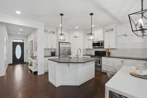 119 Prestwick Terrace Se, Calgary, AB - Indoor Photo Showing Kitchen With Upgraded Kitchen