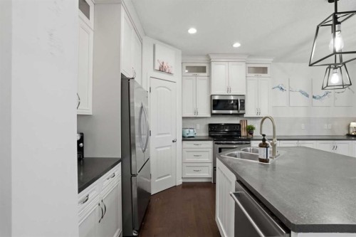 119 Prestwick Terrace Se, Calgary, AB - Indoor Photo Showing Kitchen With Double Sink With Upgraded Kitchen