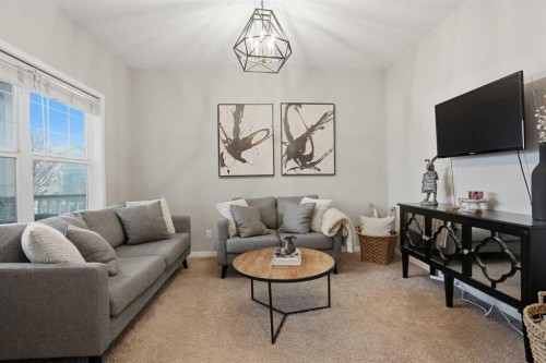 119 Prestwick Terrace Se, Calgary, AB - Indoor Photo Showing Living Room